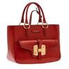 Lambertesca - Handtasche mit Doppelfunktion in Rot/Gold 1