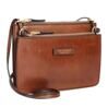 Rustici - Schultertasche Leder, Braun 3