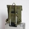 Foldtop Rucksack, Dark Olive 7