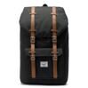 Little America - Rucksack 25L in Black/Tan Synthetic Leather 1