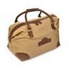 Reisetasche aus Canvas/Leder in Beige/Braun 1