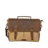 Aktentasche aus Canvas/Leder in Beige/Braun 1