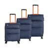 Adelaide Sport 3-tlg. Trolleyset dunkelblau mit Gestell orange 1