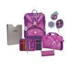 ErgoFlex Schulrucksack Set Purple Dots 1