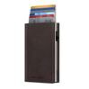 Wallet Click &amp; Slide Sleek Nappa Brown/Silver 1