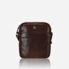 Kompakte Crossbody Organizer Tasche in Mocha 1