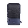 Crossbody Tasche aus Textil 30 cm in Schwarz/Blau 1