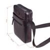 Crossbody Tasche aus Leder 27 cm in Braun 2