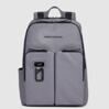 Harper - Leder Laptoprucksack 14&quot; in Grau 1