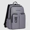 Harper - Leder Laptoprucksack 14&quot; in Grau 2