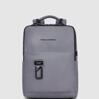 Harper - Leder Laptoprucksack 15.6&quot; mit Ipad-Fach in Grau 1