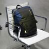 Laptoprucksack mit zwei Fächer und Diebstahlsicherung Blau/Gelb 9