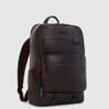 Black Square - Lederrucksack mit Laptopfach 15.6&quot; und Ipad-Fach in Dunkelbraun 2