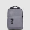 Harper - Leder Laptoprucksack 14&quot; mit Ipad-Fach in Grau 1