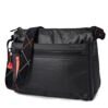 Eye Shoulder Bag RFID in Creased Black/Coral 3