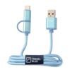 2 in 1 Charge Cable in Blau 1