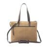 Nubuck Schultertasche 15.6&quot; in Taupe 3