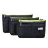 Bag in Bag - Black Neon Yellow Zipper Grösse S 5