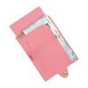 Furbo RFID-Kartenhalter aus Leder mit Banknotenfach und AirTag-Etui in Pink 4